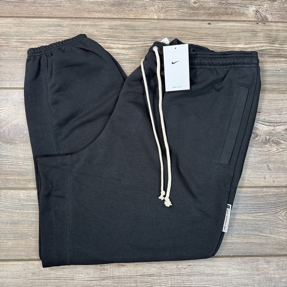 Nike Standard Issue Dri-Fit Mens XXL Black Jogger Pants Basketball FZ0224 NEW - Picture 3 of 9